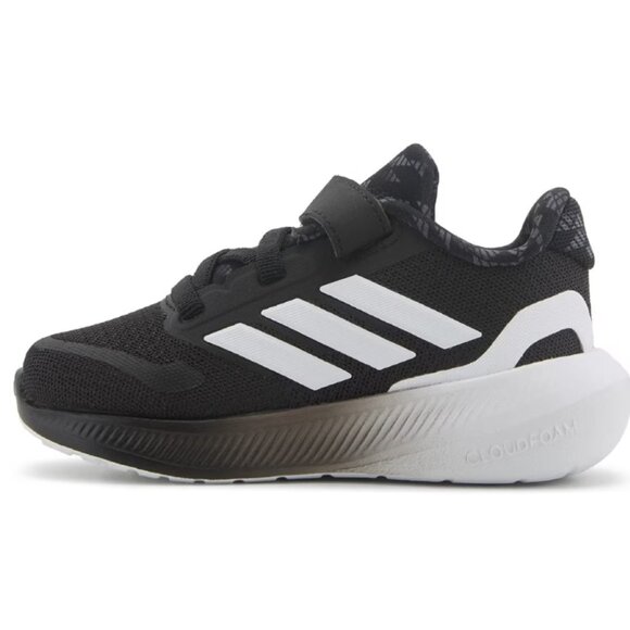 Adidas Shoes Runfalcon 5 EL Casual Children's Running Shoes Black/Fade/Print - Picture 2 of 6
